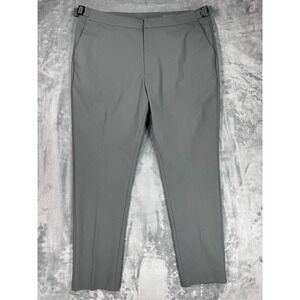 G/FORE Mens Gray Golf Pants Adjustable Waist Performance Trousers 35/28